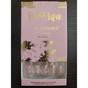Red Aspen Nail Dashes- Rosalia Marble NEW Short nails Pop on Manicure